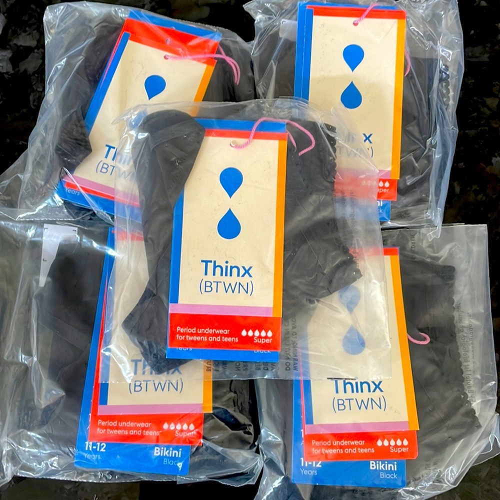 ::5qty:: Thinx Period Underwear - new in packages - girls size 11-12